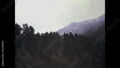 Italy 1974, Tirolo mountain landscape photo