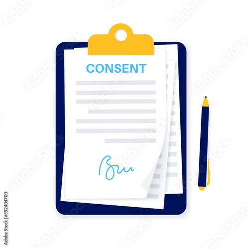 Consent form document