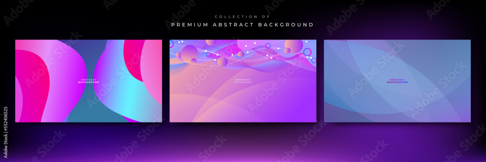 Abstract neon gradient background with retro cyber punk 70s 80s 90s old cyberpunk style