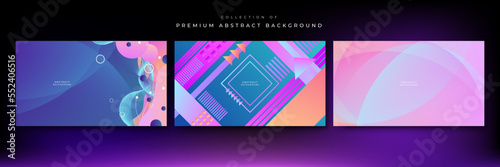Abstract neon gradient background with retro cyber punk 70s 80s 90s old cyberpunk style