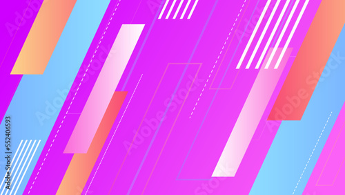 Abstract neon gradient background with retro cyber punk 70s 80s 90s old cyberpunk style and speed motion dynamic shapes