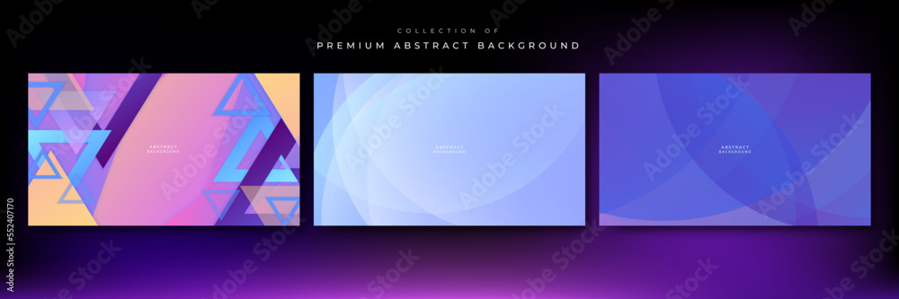 Abstract neon gradient background with retro cyber punk 70s 80s 90s old cyberpunk style