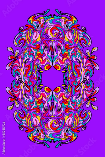 Abstract design for printing anywhere