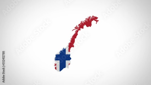 3D Disk with Norway Map Intro