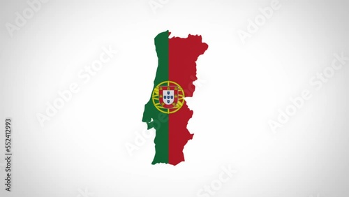 3D Disk with Portugal Map Intro
