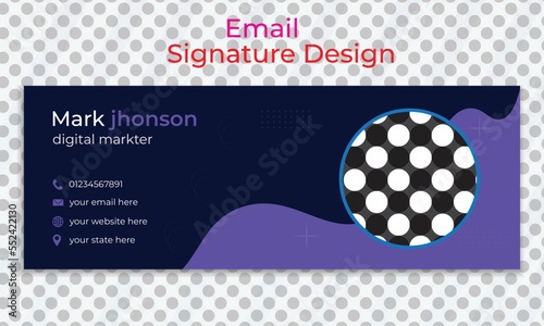 Email signature design banner poster 