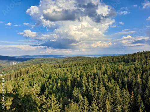 landscape with mountains and sky