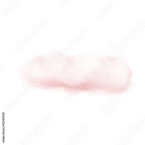 Pink cloud. Air cotton. Valentine's Day. Romantic element. Atmosphere.