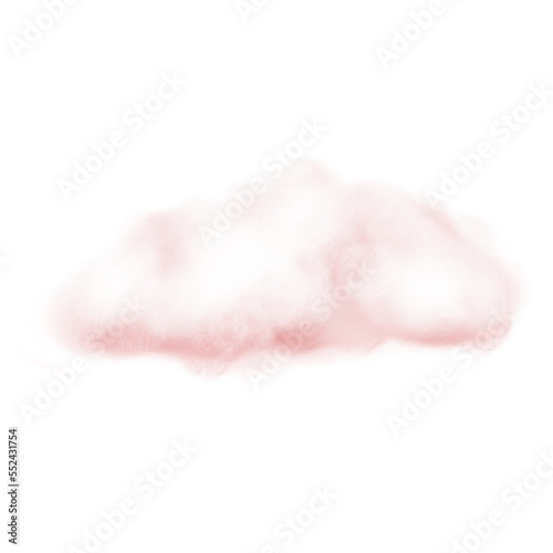 Pink cloud. Air cotton. Valentine's Day. Romantic element. Atmosphere.