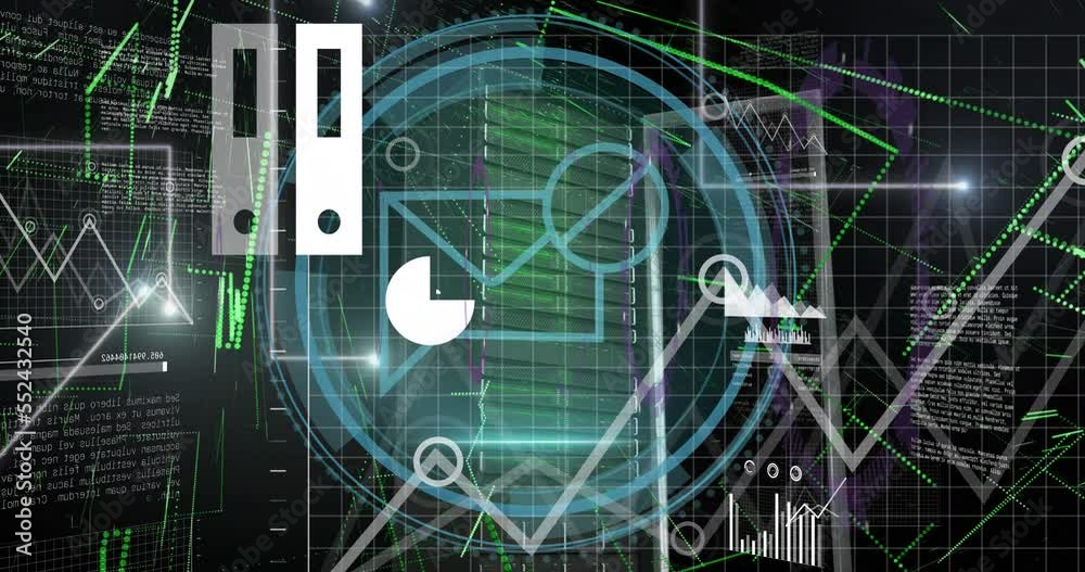Animation of data processing over server
