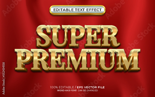 Super Premium Text Style Effect 3D Elegant Gold Color