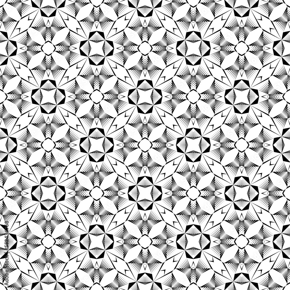 Geometric seamless pattern, ornament, fashion print, vector texture