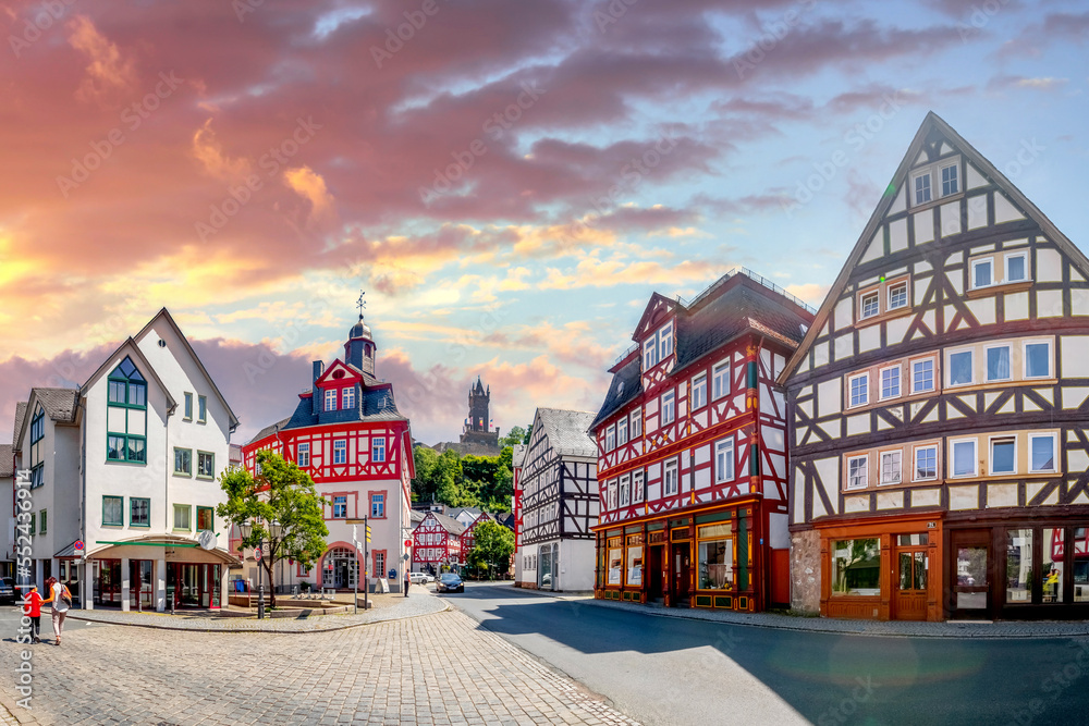 Fototapeta premium Rathaus, Dillenburg, Hessen, Deutschland 