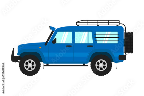 Expedition SUV icon. Off-road vehicle. Expedition  travel  adventure. Color silhouette. Side view. Vector simple flat graphic illustration. Isolated object on a white background. Isolate.