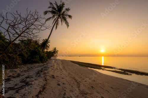 Sunset in the Maldives