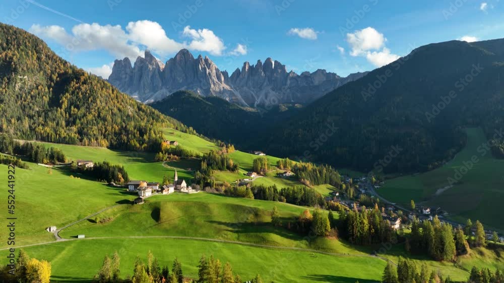 Beautiful landscape of Italian dolomites - Santa maddalena Beautiful landscape of Italian dolomites - Santa maddalena