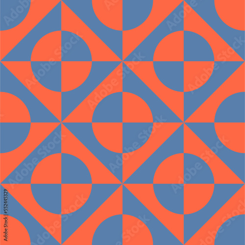 Orange and blue pattern