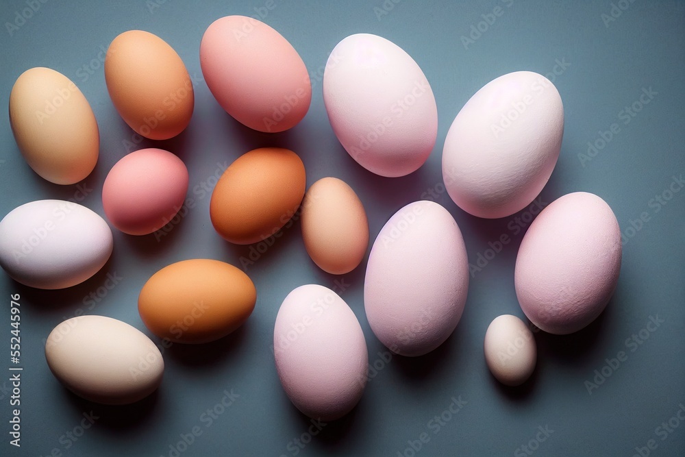 eggs on gray background eggs on gray background