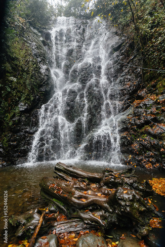 Beautiful waterfall Mirveti in Georgia