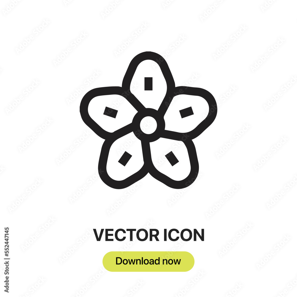 flowers icon vector sign symbol