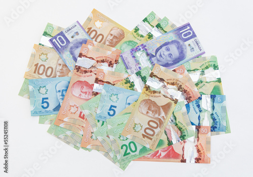 Canadian dollars mixed up photo