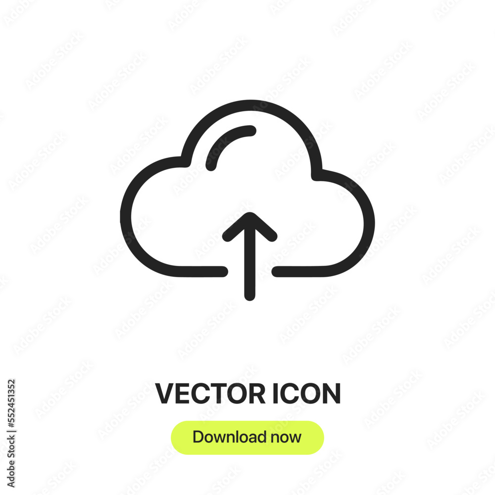 Cloud Computing icon vector. Linear style sign for mobile concept and web design. Cloud Computing symbol illustration. Pixel vector graphics - Vector. Cloud Computing icon vector. Linear style sign for mobile concept and web design. Cloud Computing symbol illustration. Pixel vector graphics - Vector.