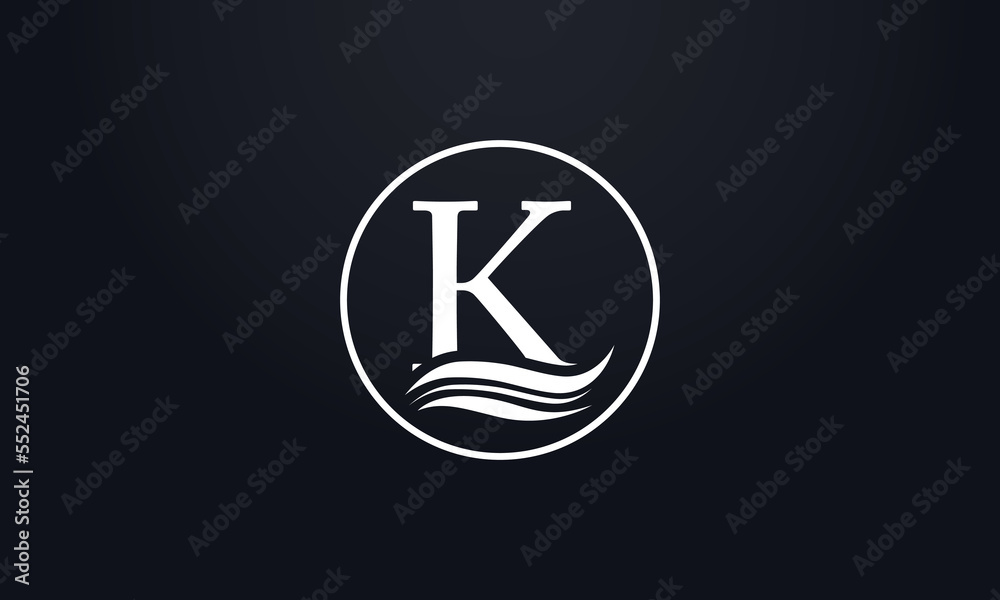 Water wave logo letters vector and water wave symbol icon letter Water wave logo letters vector and water wave symbol icon letter