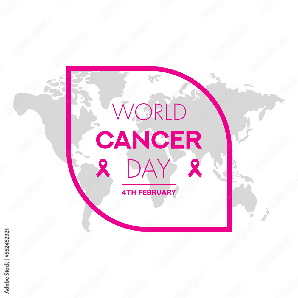 World Cancer Day February 4th concept poster Vector illustration.