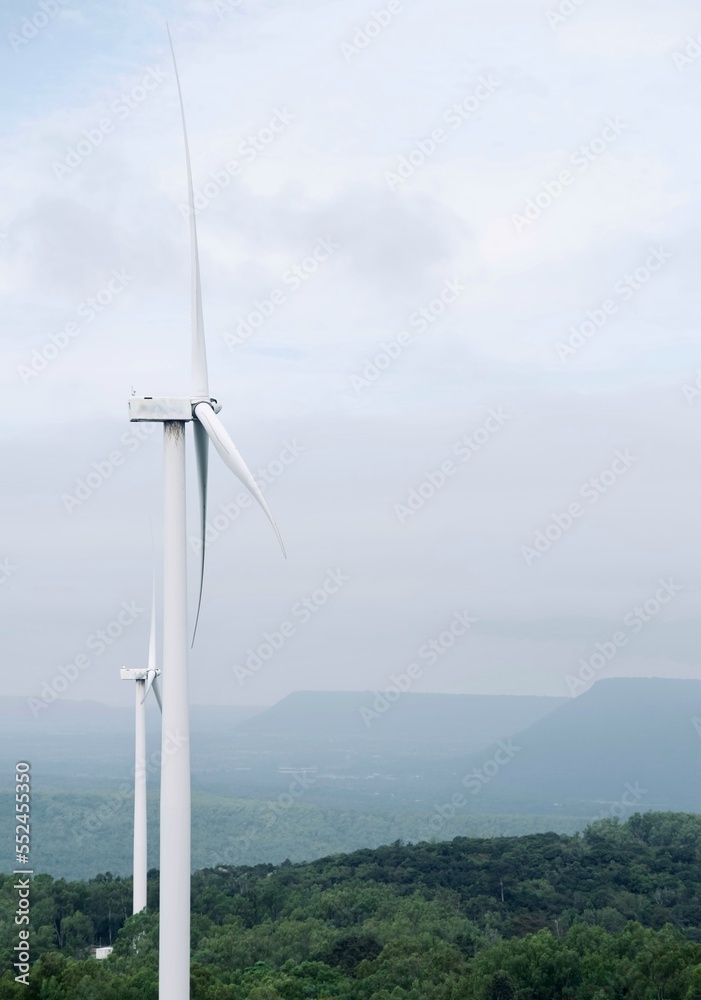 wind turbine in the wind wind turbine in the wind