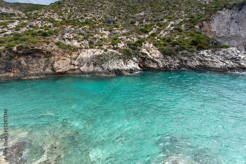 Panorama of coastline of Zakynthos Island  Greece