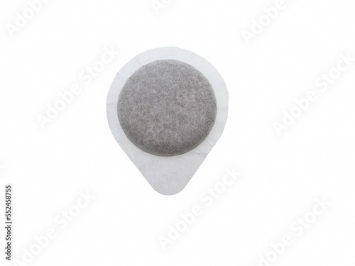 Fotografie Coffee capsule for Italian espresso machine, close-up, disposable and compostabl