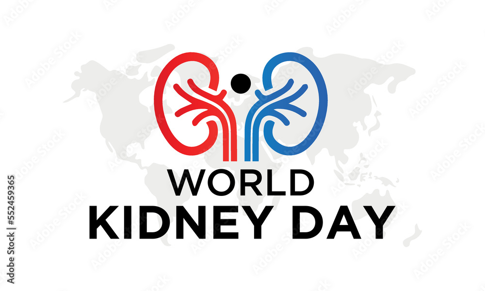Fototapeta premium World Kidney Day creative poster, world kidney day