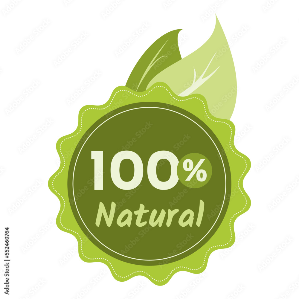 100% natural quality stamp medal with leaves
