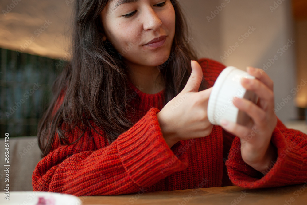 girl in a cafe girl in a cafe