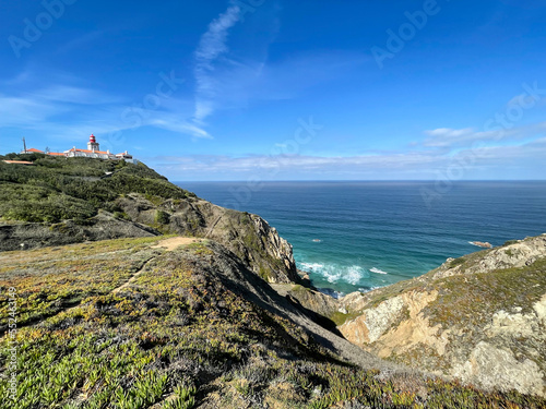 Lighthouse and caretakers house at Cape Roca