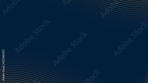 Gold wave lines background. Abstract dotted stripes texture. Warped and curved lines wallpaper. Minimalistic design template