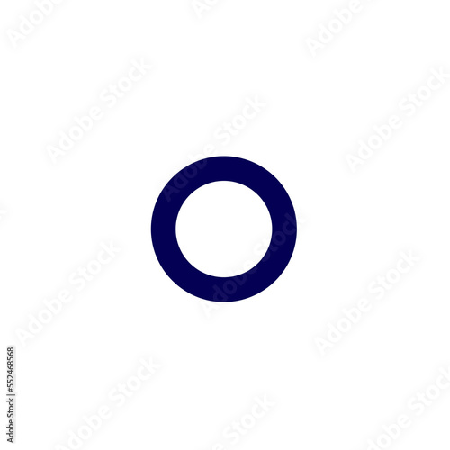 blue circle sign 