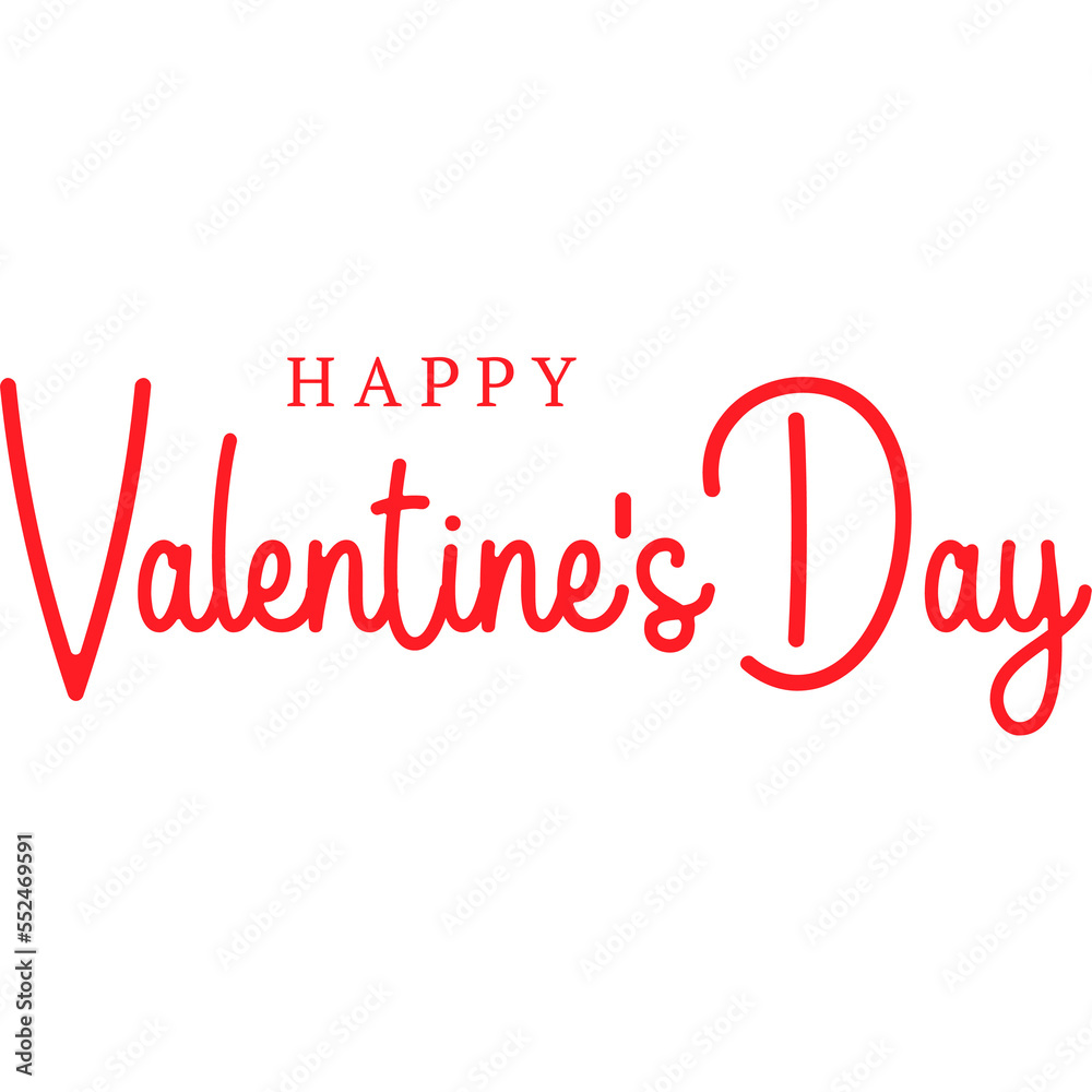 Fototapeta happy valentine day typography