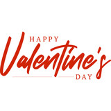 happy valentine day typography