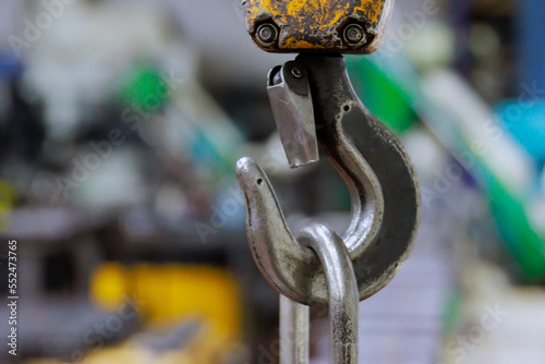 Lifting mechanism factory plant overhead crane hook and chain industrial equipment