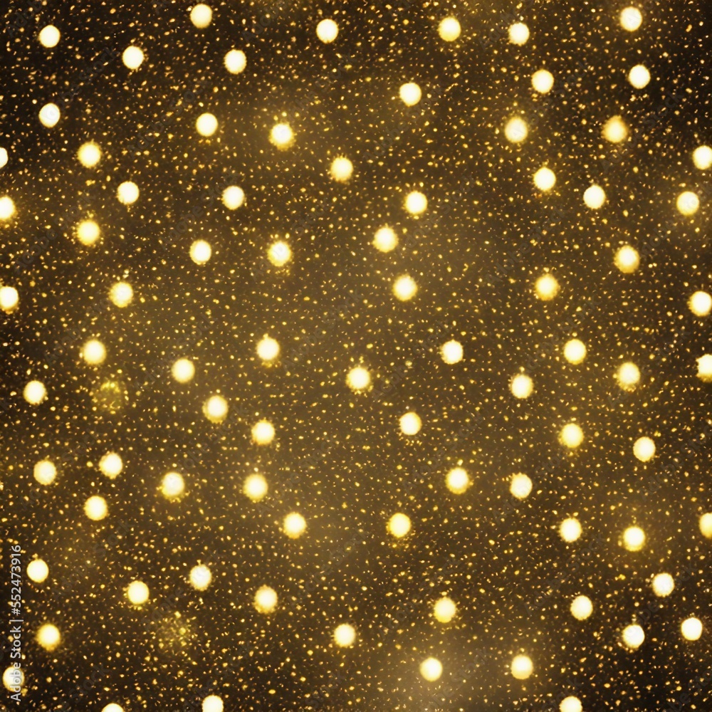 golden christmas background with lights