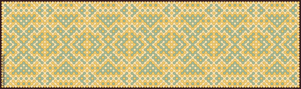 Multicolor truchet tiling connections illustration Multicolor truchet tiling connections illustration