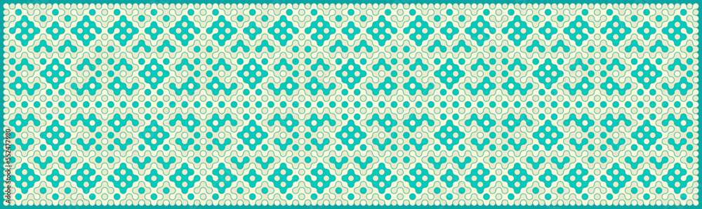 Fototapeta premium Multicolor truchet tiling connections illustration