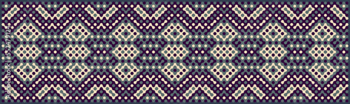 Multicolor truchet tiling connections illustration