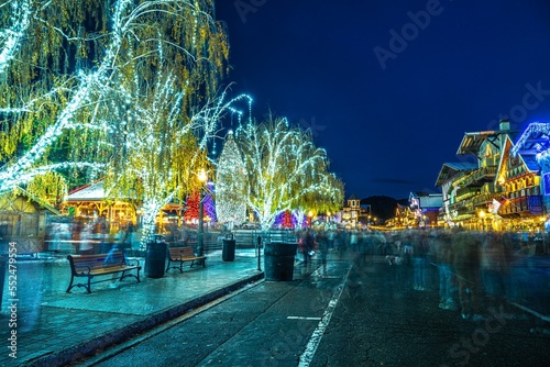 Christmas Illumination in Leavenworth, WA photo