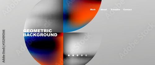 Circles and round elements abstract background design for wallpaper, banner, background, landing page, wall art, invitation, prints