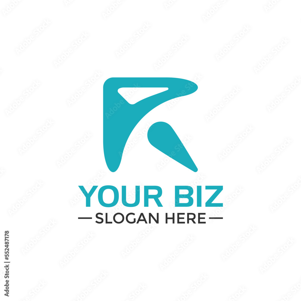R technology logo design template in modern style for various business or company R technology logo design template in modern style for various business or company