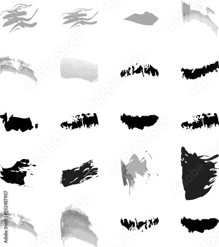 vector brush effect illustration on white background..eps
