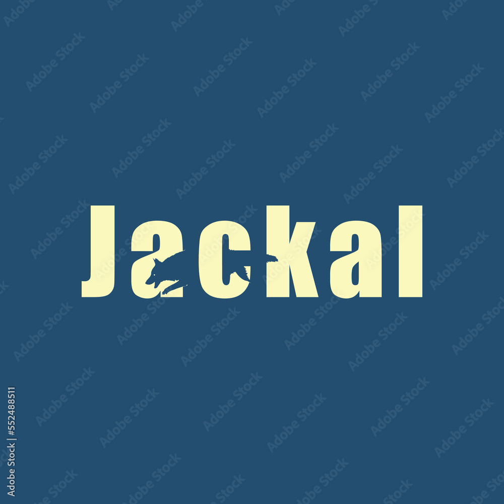 wordmark logo about jackal, jackal logo wordmark simple editable, vektor, wormark logo