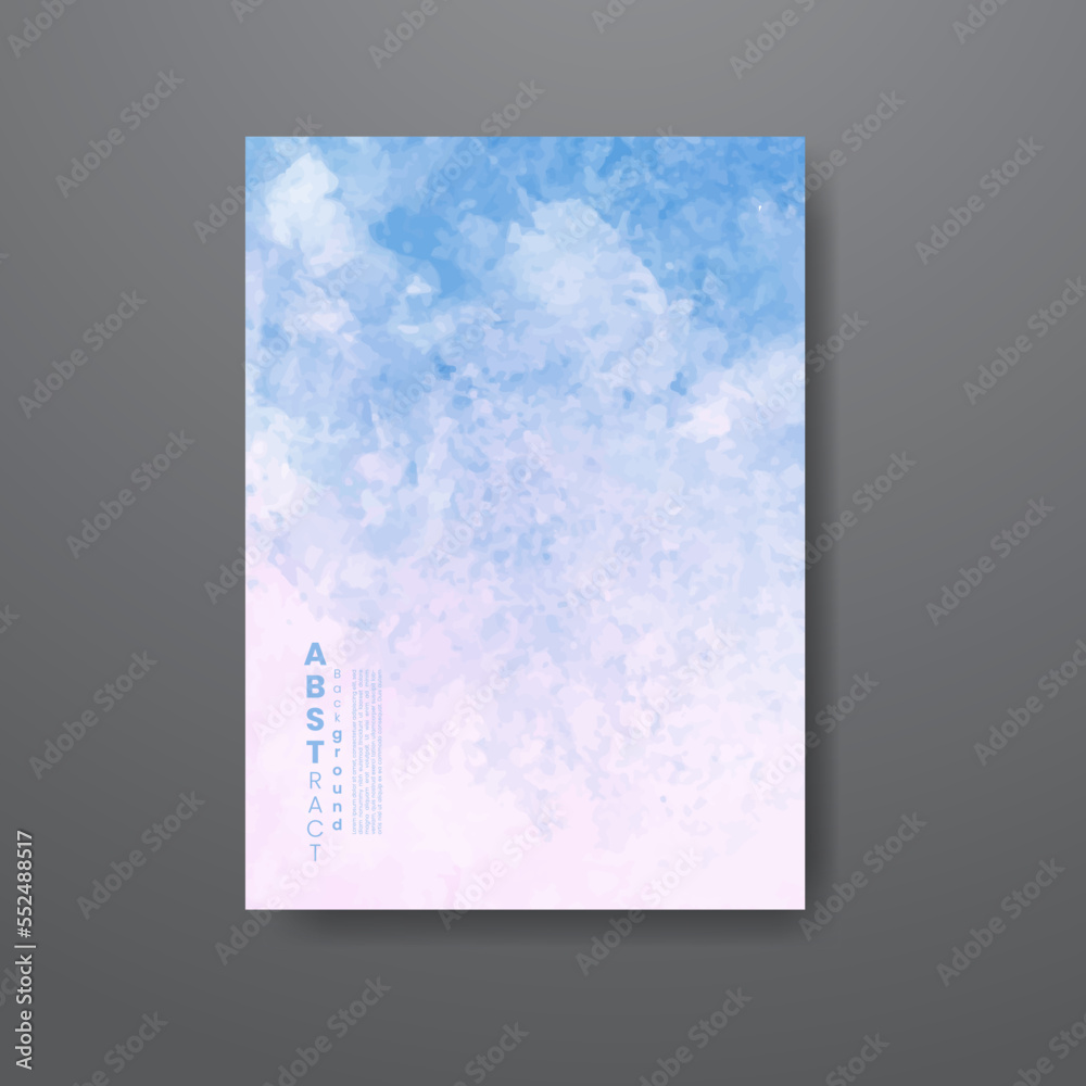 Cards with abstract watercolor background. Design for your cover, date, postcard, banner, logo.